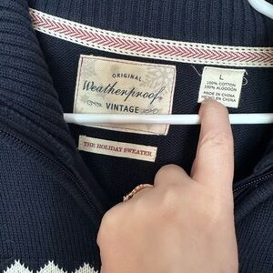 Weatherproof Vintage Women's Dark Blue Sweater